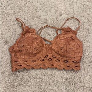 Lace Bralette in Rust